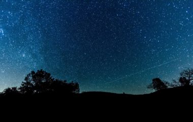 Beautiful vista of Sonoma County skyline at night