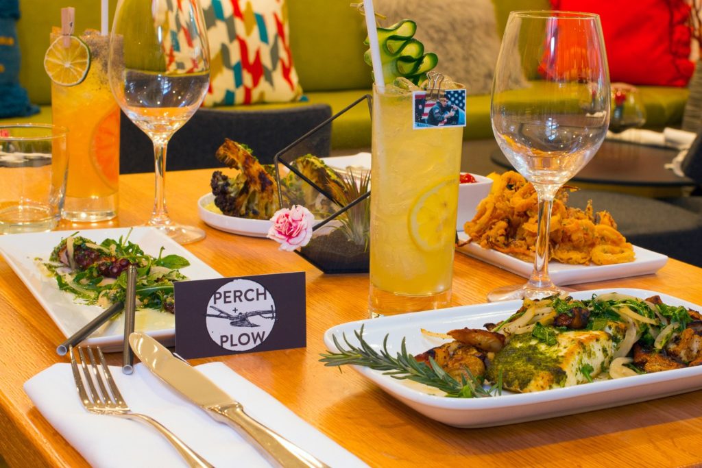 Delicious and elegant multi-course dinner served at Perch + Plow