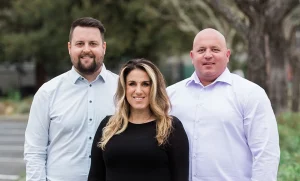 The leadership team of West County Net, winners of the Bohemian's Best of North Bay 2021 for Best Ad Agency in Sonoma County. From left to right: Julian Holmes, Paloma Patino, and Chris Frost
