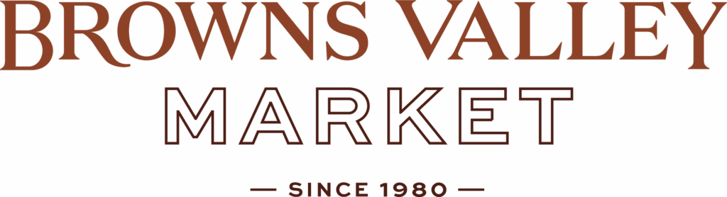 Browns Valley Market logo on a transparent background